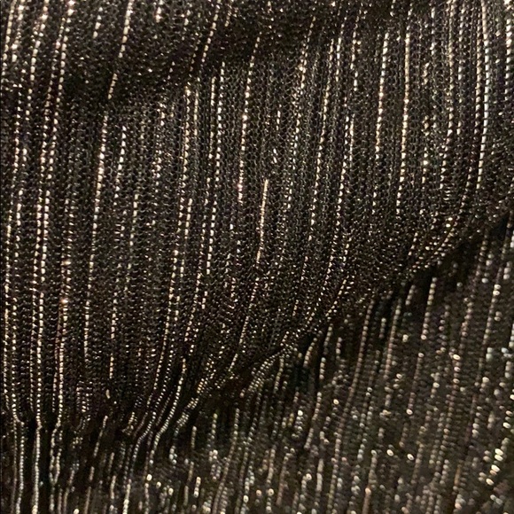 Black and silver off shoulder romper - Picture 3 of 3